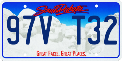 SD license plate 97VT32