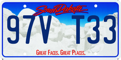 SD license plate 97VT33