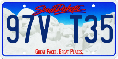 SD license plate 97VT35