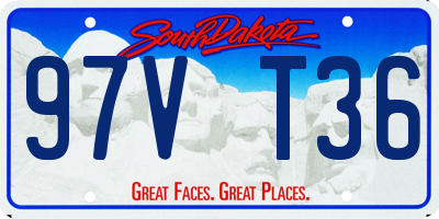 SD license plate 97VT36