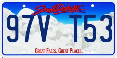 SD license plate 97VT53