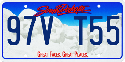 SD license plate 97VT55