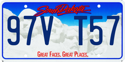 SD license plate 97VT57