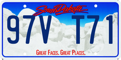 SD license plate 97VT71