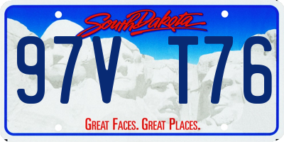 SD license plate 97VT76