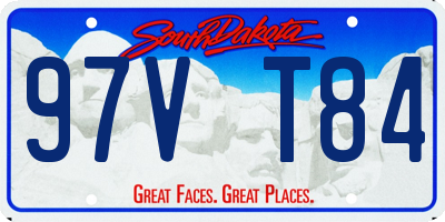 SD license plate 97VT84