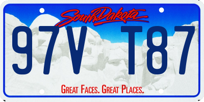 SD license plate 97VT87