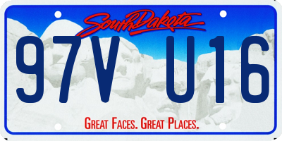 SD license plate 97VU16