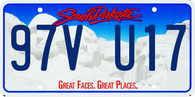 SD license plate 97VU17