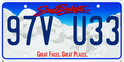 SD license plate 97VU33