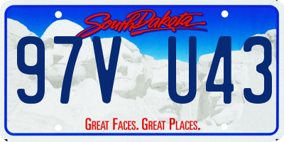 SD license plate 97VU43