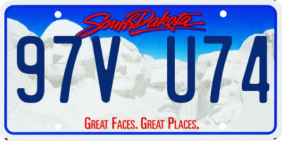 SD license plate 97VU74