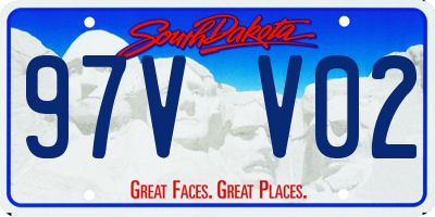 SD license plate 97VV02