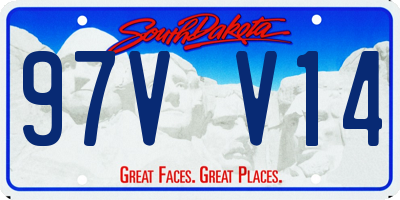 SD license plate 97VV14