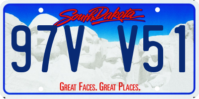 SD license plate 97VV51