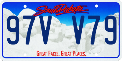 SD license plate 97VV79