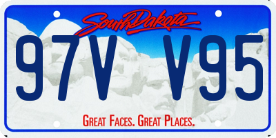 SD license plate 97VV95