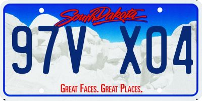 SD license plate 97VX04