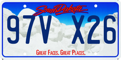 SD license plate 97VX26