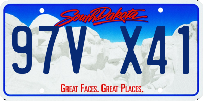 SD license plate 97VX41