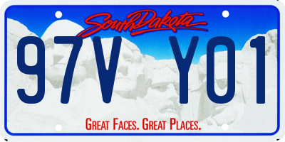 SD license plate 97VY01