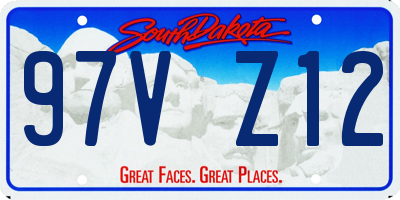 SD license plate 97VZ12