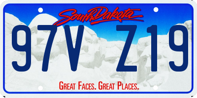 SD license plate 97VZ19