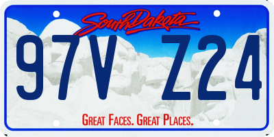 SD license plate 97VZ24