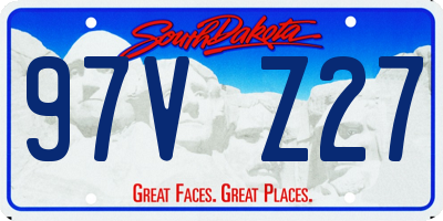 SD license plate 97VZ27