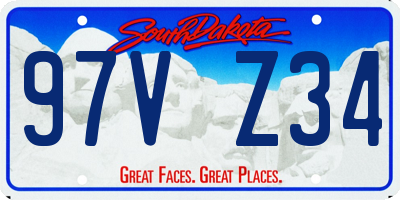 SD license plate 97VZ34