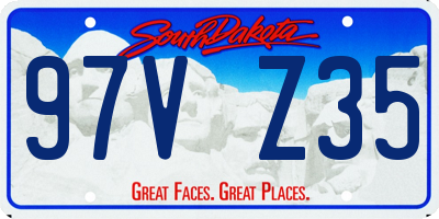 SD license plate 97VZ35