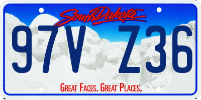 SD license plate 97VZ36