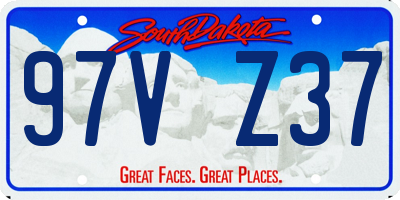 SD license plate 97VZ37