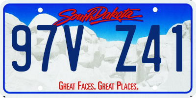 SD license plate 97VZ41