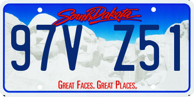 SD license plate 97VZ51