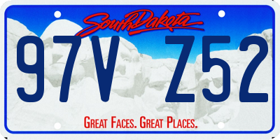SD license plate 97VZ52