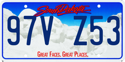 SD license plate 97VZ53