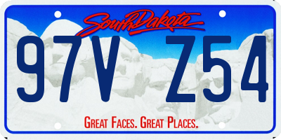 SD license plate 97VZ54