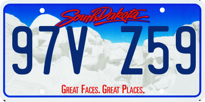 SD license plate 97VZ59