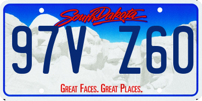 SD license plate 97VZ60