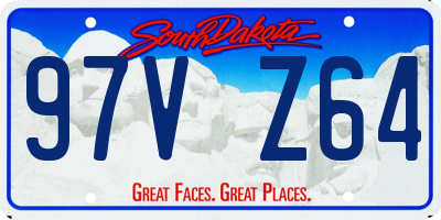SD license plate 97VZ64