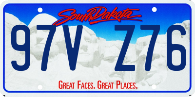 SD license plate 97VZ76