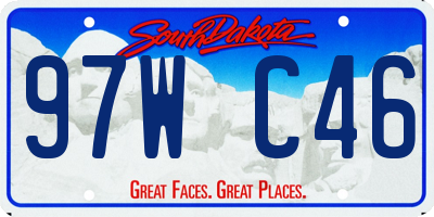 SD license plate 97WC46