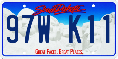 SD license plate 97WK11