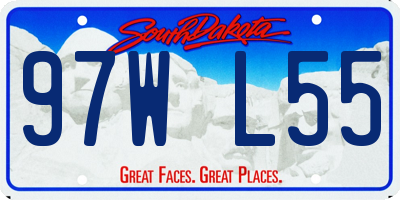 SD license plate 97WL55