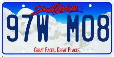 SD license plate 97WM08