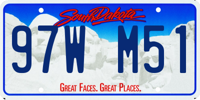 SD license plate 97WM51