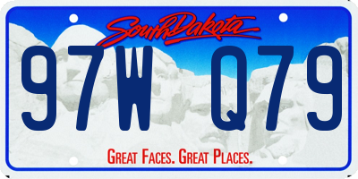 SD license plate 97WQ79