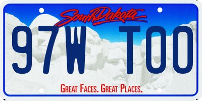 SD license plate 97WT00