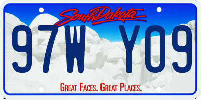 SD license plate 97WY09